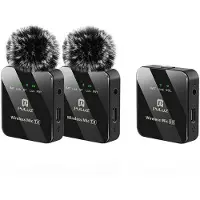 Puluz Microfono Wireless 2 Tx + 1 Rx