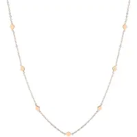 Hey Happiness Collana 'Rhombus' oro rosé
