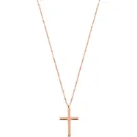 Hey Happiness Collana 'Kreuz' oro rosé