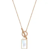 Hey Happiness Collana 'Shell T-Bar' oro rosé