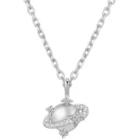 Hey Happiness Collana 'Planet' argento