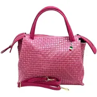 DrachenLeder Borsa a mano fucsia