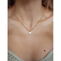 Hey Happiness Collana 'Shell Heart' oro