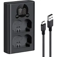 K&F Concept NP-W235 Caricabatterie doppio USB-C con display
