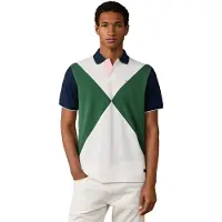 Hackett London per uomo. HM5600208 Polo Off-White NBR Diamond (XL), Bianco, Casual, Cotone, Manica corta