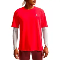 Nike ACG ACG Dri-Fit ADV Solar Chase S/S Maglia da corsa Uomo (M, rosso)