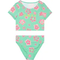 Roxy Rash Guard A Maniche Corte Set Tropicool Crop