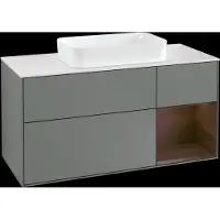 Villeroy & Boch V&B illuminazione a parete per lavabo Finion 120cm, Pl w m, Rg re wal ven, Oli. m Lac