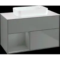 Villeroy & Boch V&B Illuminazione a parete del mobile Finion 100x60,3 cm, Rg l Oli. m Lac, Oli. m Lac
