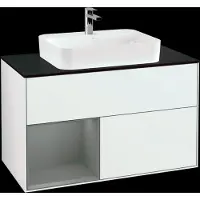 Villeroy & Boch V&B Illuminazione a parete del mobile Finion 100, Pl b m, Rg l Ol m Lac, glo wh. Lac