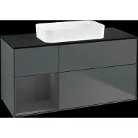 Villeroy & Boch V&B Illuminazione a parete del mobile Finion 120x60 cm, Rg r md bl. m Lac, Anthrac. m