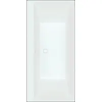 Villeroy & Boch V&B vasca rettangolare Collaro Duo 190x90cm, versione da incasso cromo, bianco