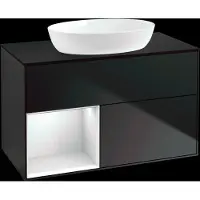 Villeroy & Boch V&B illuminazione a parete del mobile Finion 100, Pl bla m, Reg wh. m Lac, bla m Lac
