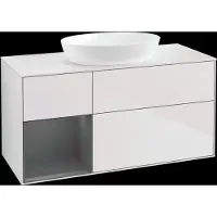 Villeroy & Boch V&B mobile da parete Finion 120cm, Pl w m, Rg A m Lac, wh. m Lac