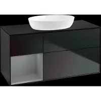 Villeroy & Boch V&B mobile da parete Finion 120cm, Pl b m, Reg Oli. m Lac, bla m Lac