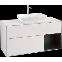 Villeroy & Boch V&B mobile da parete Finion 120cm, Pl w m, Reg bla m Lac, wh. m Lac