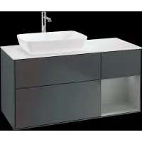 Villeroy & Boch V&B mobile da parete Finion 120cm, Pl w m, Rg Ol m Lac, md bl. m Lac