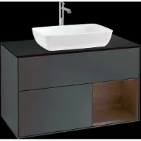 Villeroy & Boch V&B Illuminazione a parete per lavabo Finion 100, Pl bla m, Reg wal ven, md bl. m Lac