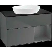 Villeroy & Boch V&B illuminazione a parete del mobile Finion 100, Pl b m, Rg A m Lac, Anthrac. m