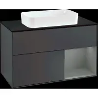 Villeroy & Boch V&B illuminazione a parete del mobile Finion 100, Pl b m, Rg r Ol m Lac, md bl. m Lac