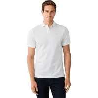 Hackett per uomo. HM5600239 Polo Slim Fit Logo bianca (XL), Bianco, Casual, Cotone, Manica corta