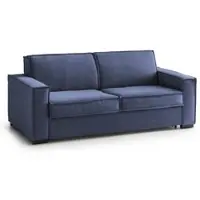 Dmora Divano Letto 2 Posti Amapola 95x200 cm Nero, Sfoderabile Contenitore Italy