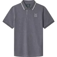 Hackett per uomo. HM563381 Polo Heritage H grigio (3XL), Casual, Cotone, Manica corta