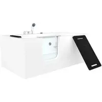 AcquaVapore Vasca idromassaggio per anziani con porta S15WP-EH-L 160x85 cm, miscelatore monocomando