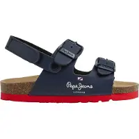 Pepe Jeans unisex per bambino. PBS90056 Sandali anatomici Double Kansas navy (26), Basso, Velcro, Casual, moda per bambini