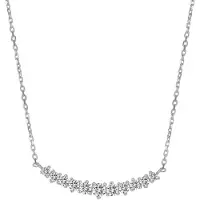 Hey Happiness Collana 'Herz Tennis' argento