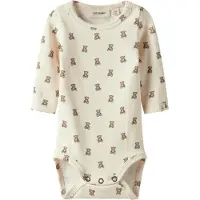 Lil´ Atelier Tutina / body per bambino 'NBNGayo Elo' marrone / grigio / bianco lana