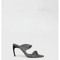 Iro Paris Twisty Glitter Mules Silver/black Taglia: 37 | Tacchi Alti Outlet | Donna | Grigio