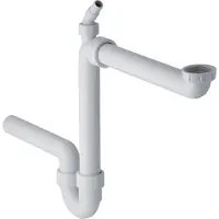 Geberit Rohrbogengeruchsverschluss für Spülbecken, Abgang horizontal