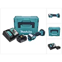 Makita Utensile multifunzione a batteria DTM 52 RT1J 18 V Starlock Max Brushless + 1x batteria ricaricabile 5,0 Ah + caricabatterie + Makpac