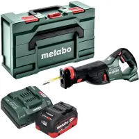 Metabo SSEP 18 LT sega alternativa a batteria 18 V 32 mm + 1x batteria LiHD 8,0 Ah + caricatore + metabox