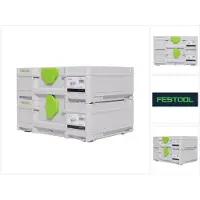 Festool Systainer Set 2x SYS3 M 137 ( 2x 204841 ) 10,4 litri 396x296x137mm Valigia portautensili collegabile