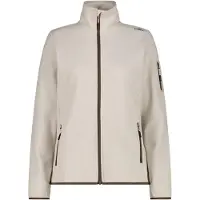 CMP Women's Jacket Jacquard Knitted Giacca in pile Donna (36, beige/grigio)