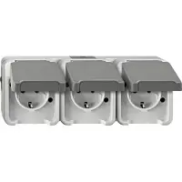 Merten MEG2390-8029. corrente nominale (massima): 16 A. Larghezza: 223 mm, profondità: 83 mm, altezza: 57 mm (4074953)