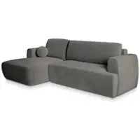 Masseno Divano angolare SENTI K L-S con funzione letto a L, divano con box letto, divano da salotto, divano, divano, divano letto, set di divani - grigio, KRONOS 15
