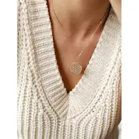 Hey Happiness Collana 'Flower of Life' oro rosé