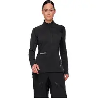 Mammut Women's Eiger Nordwand Advanced FL Half Zip Pull Pullover in pile Donna (XL, nero)