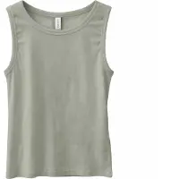 Mazine Women's Basic Tanktop Top Donna (L, grigio)