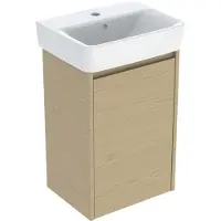 Geberit Renova Plan ensemble lave-mains avec meuble sous lavabo, 1 porte, 45x69,7x34cm, 504.034.PS.1, 504.034.PS.1