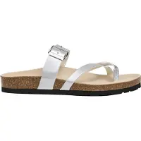 Pepe Jeans per donna. PLS800001 Sandali Oban Cool in argento (37), Basso, 1 a 3 cm, Nessuno, Casual