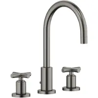 Dornbracht TARA Mélangeur de lavabo à trois trous avec garniture d'écoulement, bec pivotant à 360°, saillie 165mm, 20713892-99, 20713892-99