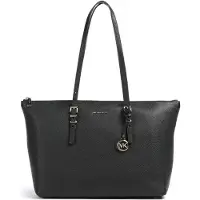 Michael Kors borsa tote quinn grande in pelle martellata nera