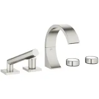 Dornbracht CYO Mitigeur de bain à cinq trous pour montage sur bord de baignoire ou de carrelage, saillie 167mm, 27523811-06, 27523811-06