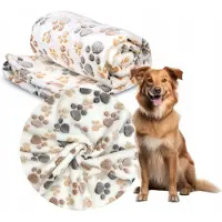 AIO Factory Fleecedecke 70x50 cm Pfoten hell