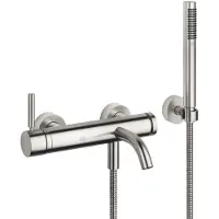 Dornbracht META Mitigeur monocommandé pour bain, pour montage mural, avec flexible de douche, saillie 202mm, 33233660-06, 33233660-06