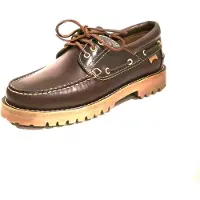 Camper per uomo. 15233-001 Scarpe da barca in pelle 15233 marrone (40), Basso, Stringhe, Casual, Classico